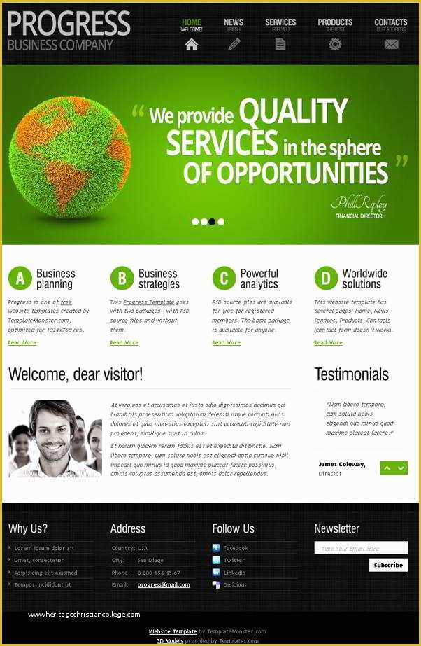 Free Service Website Templates Of Free Website Template with Slider and Expressive