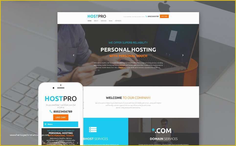 Free Service Website Templates Of Hosting Bootstrap Template