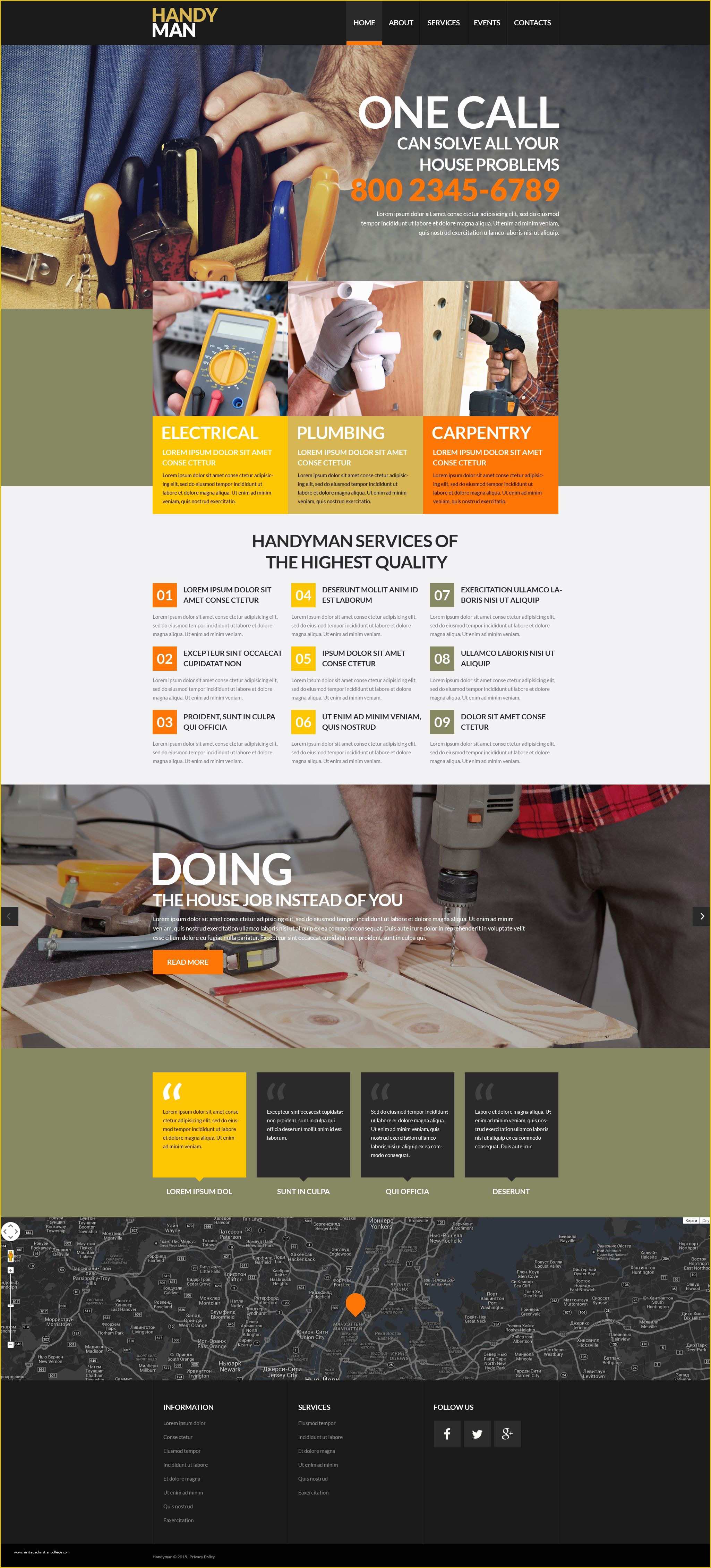 Free Service Website Templates Of Maintenance Services Website Template