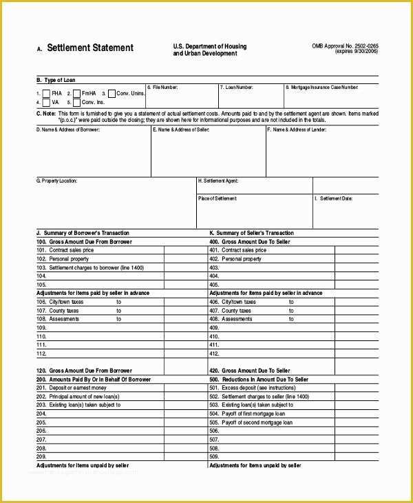 Free Settlement Statement Template Of 14 Settlement Statement Examples Word Pdf