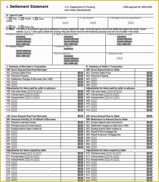 Free Settlement Statement Template Of 15 Free Settlement Statement Templates Ms Fice Documents