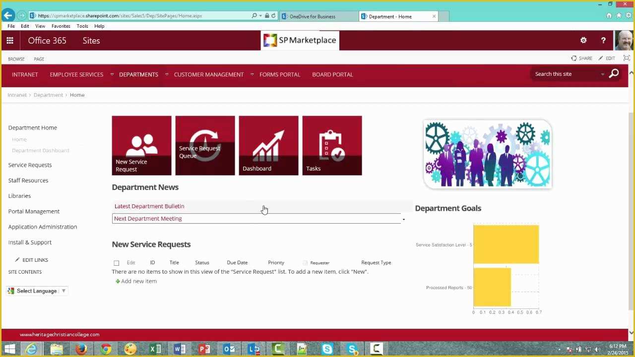 Free Sharepoint Hr Template Of Fice 365 Point Department Template Overview