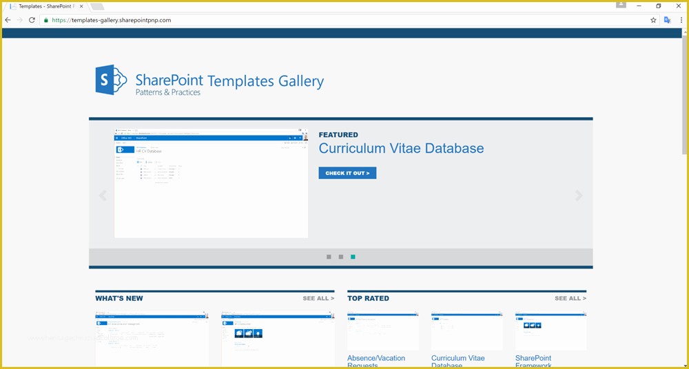 Free Sharepoint Site Templates Of Fice Dev Center Pnp Templates Gallery Open source