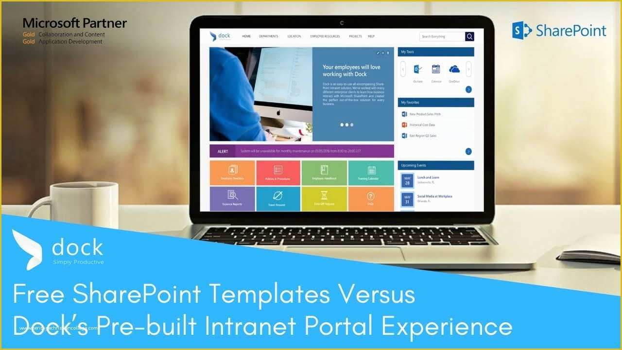 Free Sharepoint Site Templates Of Free Point Templates Vs Dock S Pre Built Intranet