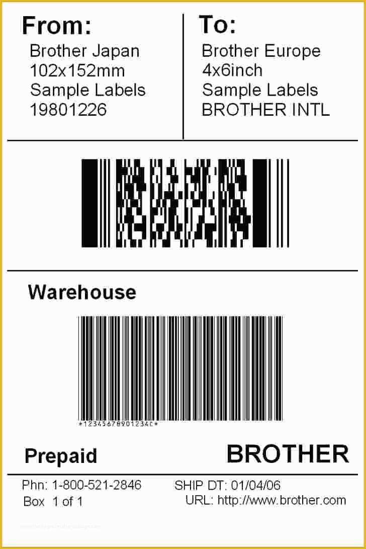 Free Shipping Label Template Of Template Shipping Label Template