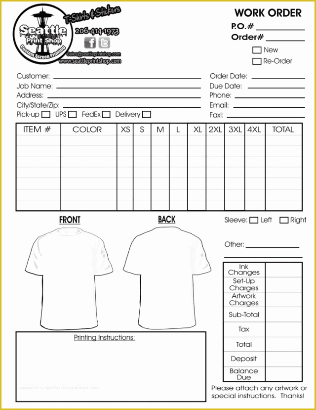 Free Shirt order form Template Of Printable T Shirt order forms Templates Excel Template