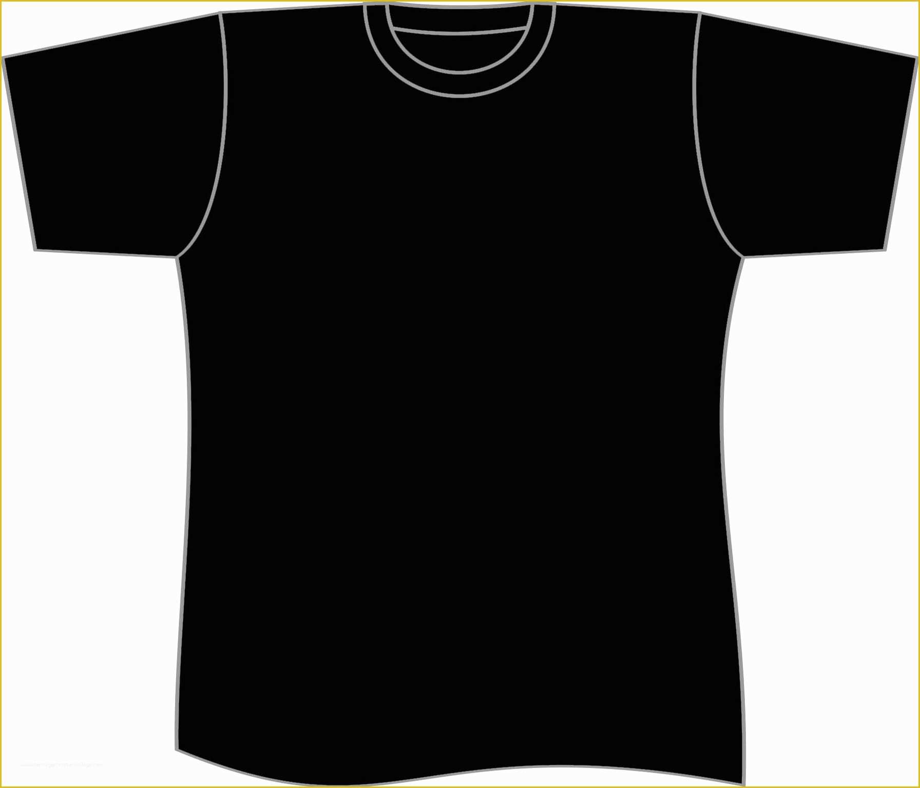 Free Shirt Templates Of Black T Shirt Clip Art to Pin On Pinterest