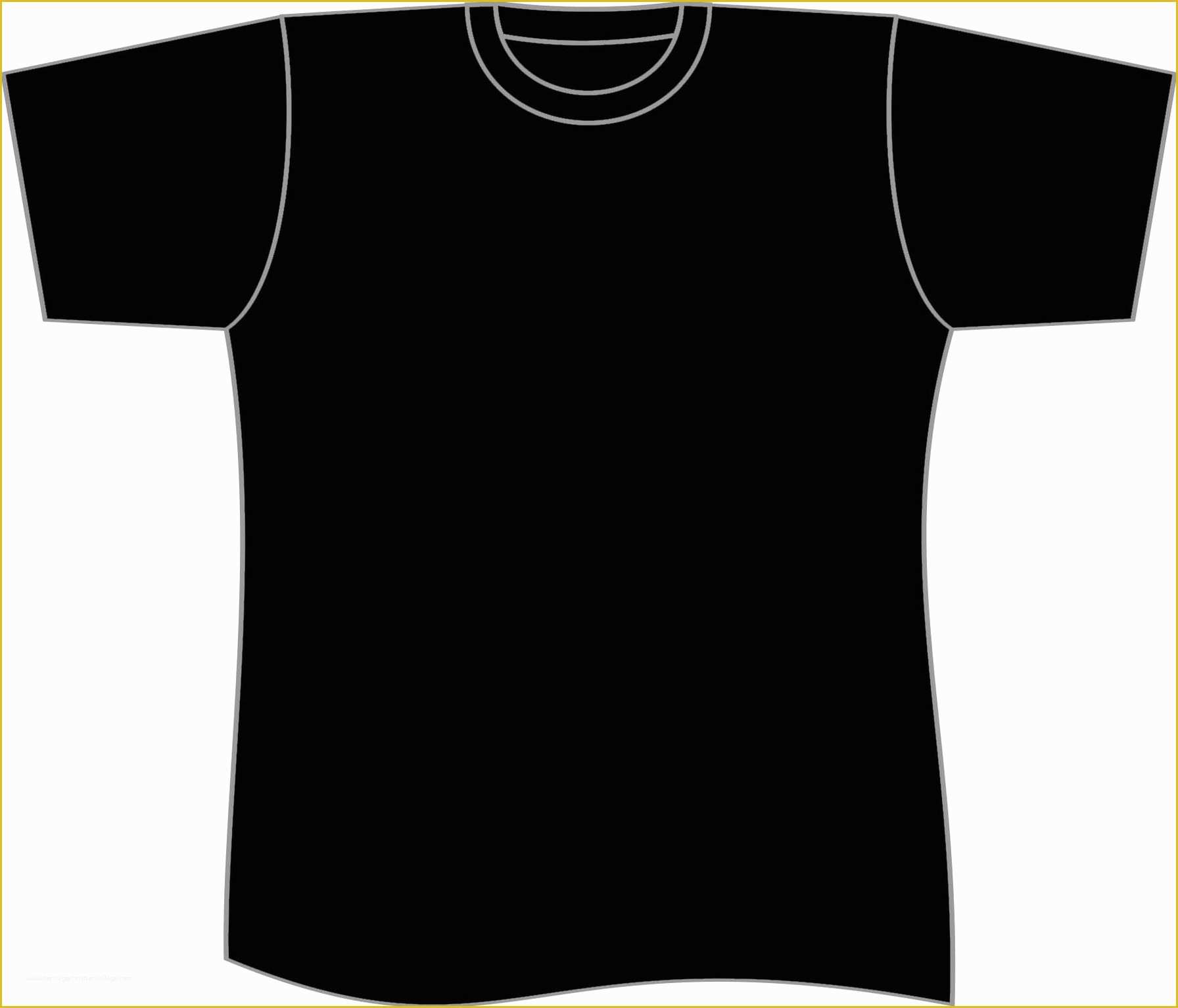 Free Shirt Templates Of Black T Shirt Clip Art To Pin On Pinterest