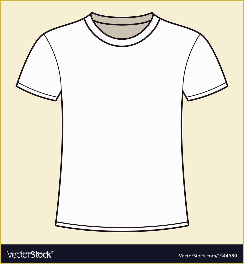 Free Shirt Templates Of Blank White T Shirt Template Royalty Free Vector Image