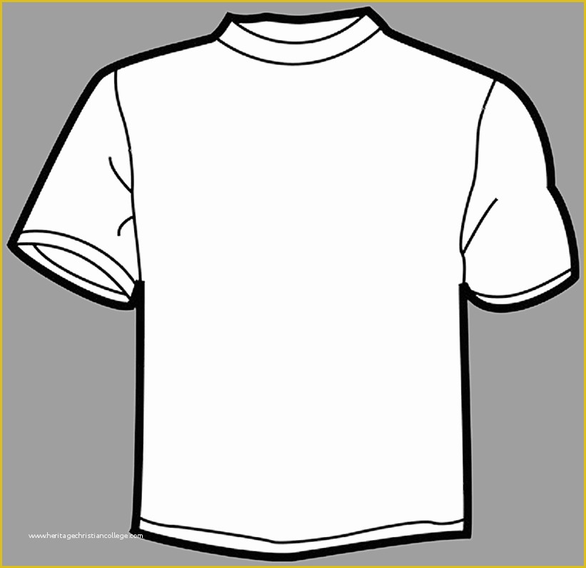 Free Shirt Templates Of Free T Shirt Outline Template Download Free Clip Art