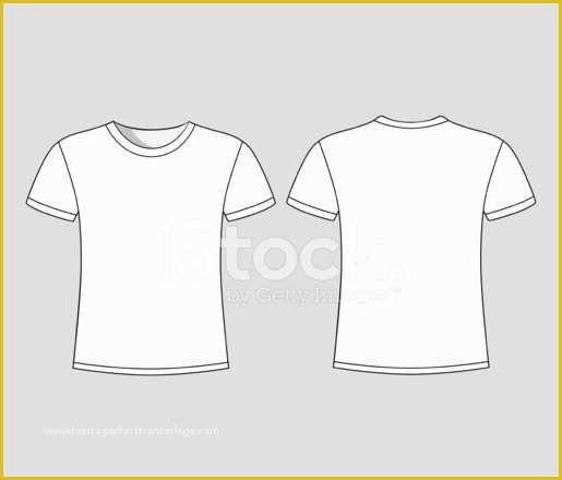 Free Shirt Templates Of Men S White Short Sleeve T Shirt Design Templates Stock