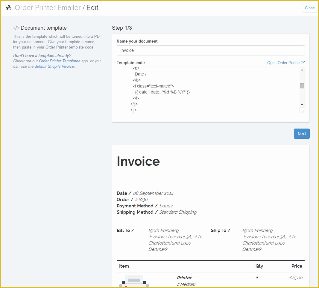 Free Shopify Email Templates Of order Printer Emailer – E Merce Plugins for Line