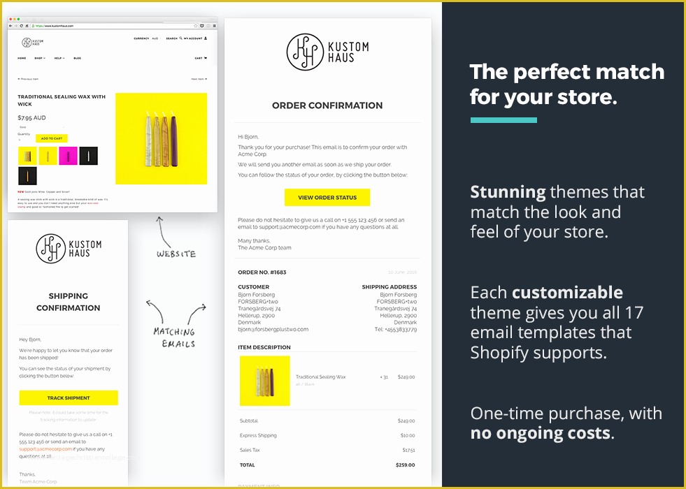 Free Shopify Email Templates Of orderlyemails Customizable Email Templates – E Merce