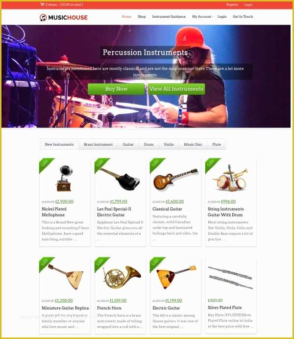 Free Shopify Templates Of 8 Music Shopify themes &amp; Templates