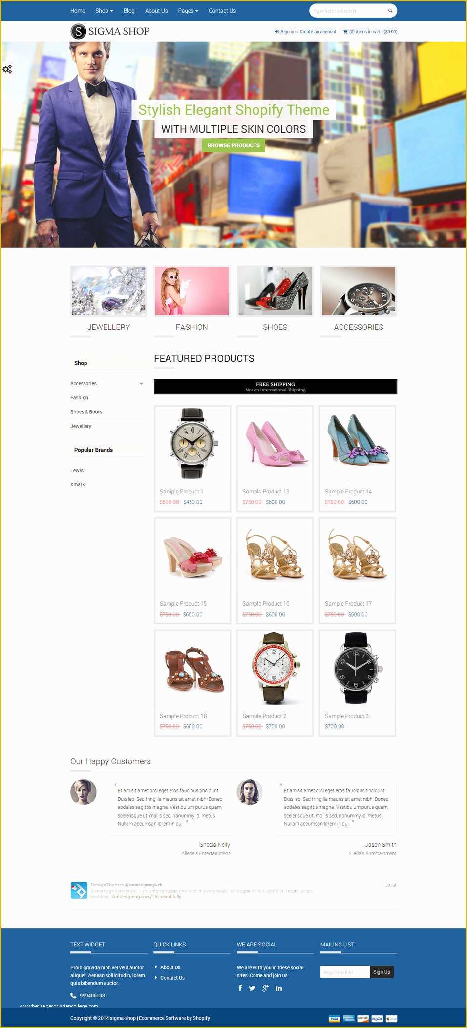 Free Shopify Templates Of Best Seo Shopify themes