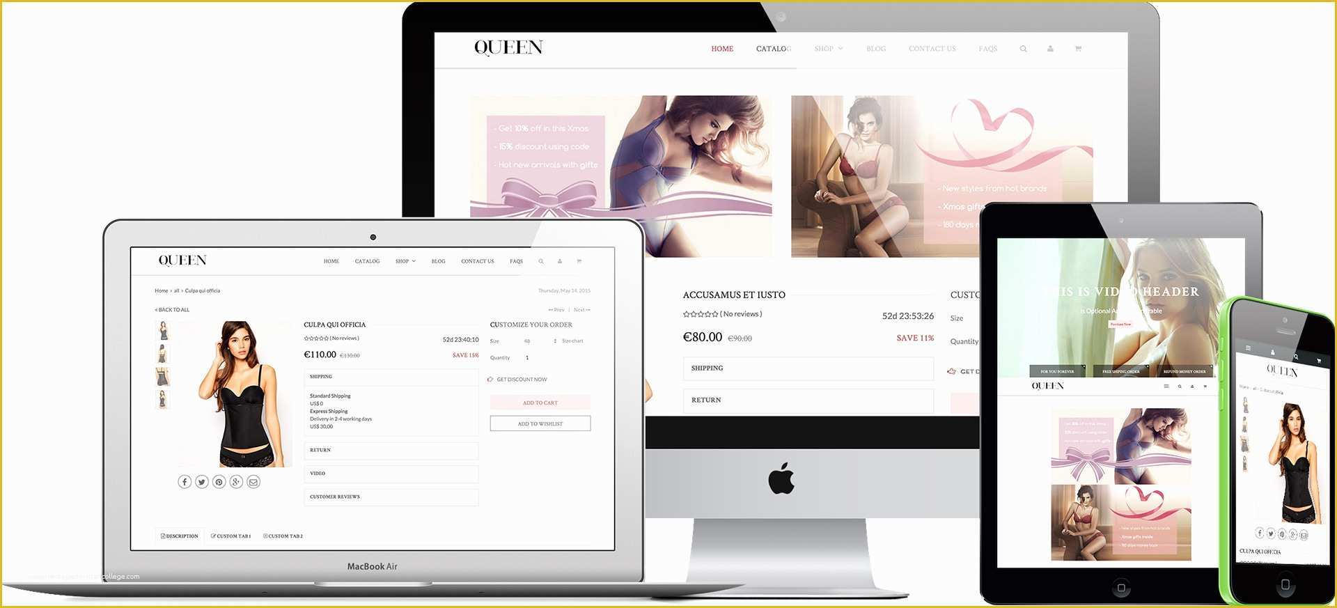 Free Shopify Templates Of Responsive Shopify theme Underwear