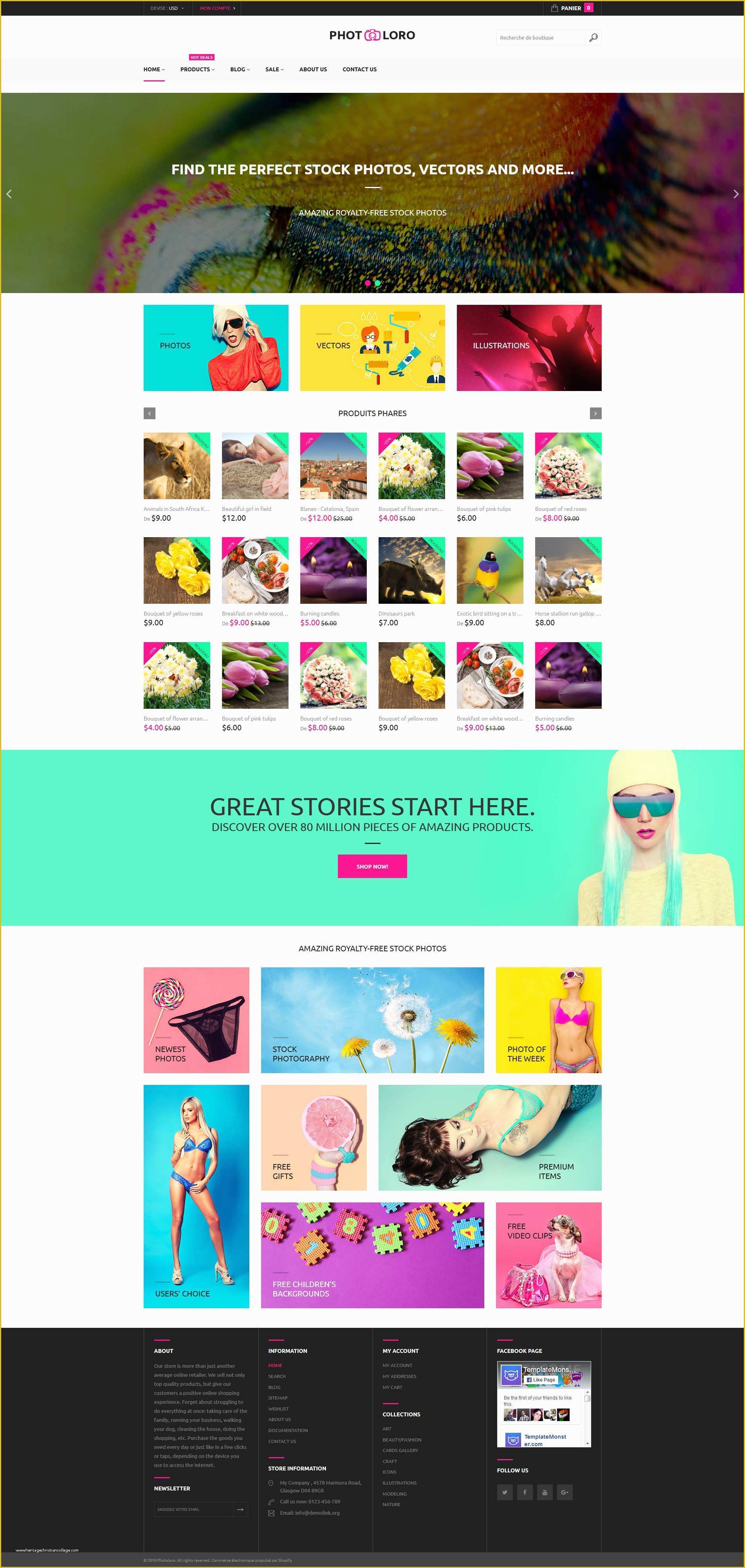 Free Shopify Templates Of Stock Shopify theme