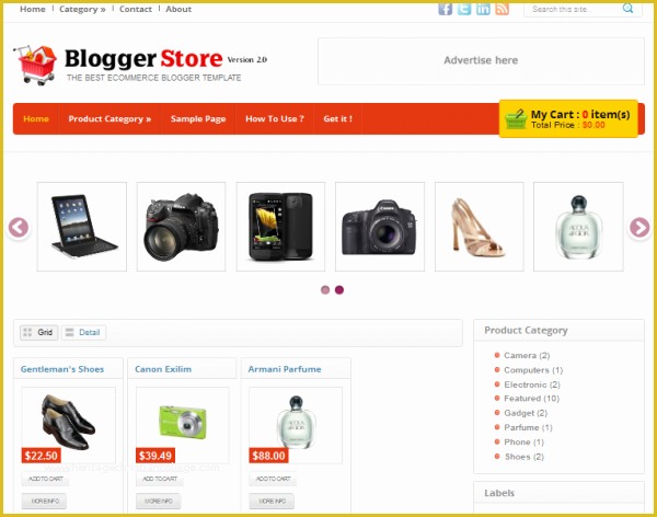 Free Shopping Cart Template for Blogspot Of Best Free Blogger Shopping Cart – Design Freebies