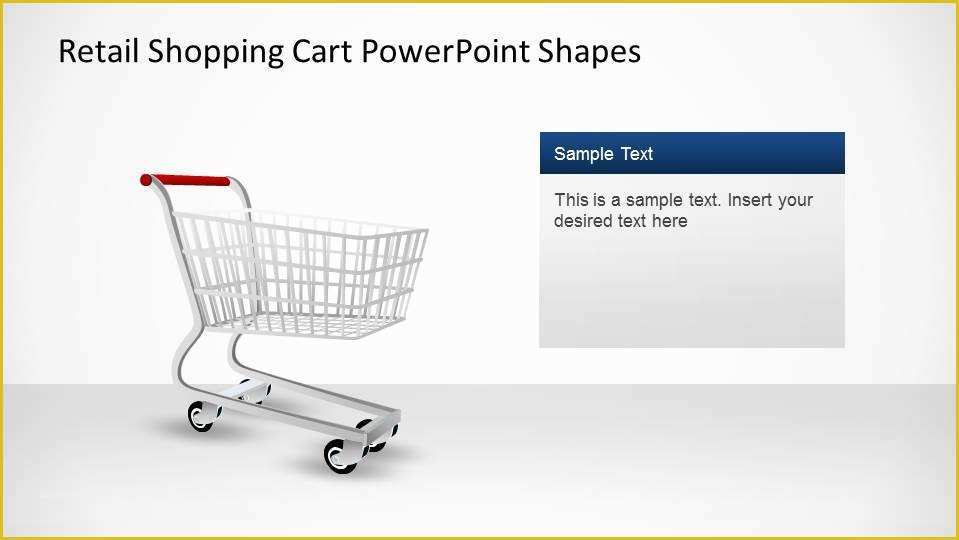 Free Shopping Cart Template for Blogspot Of Retail Shopping Cart Powerpoint Shapes Slidemodel