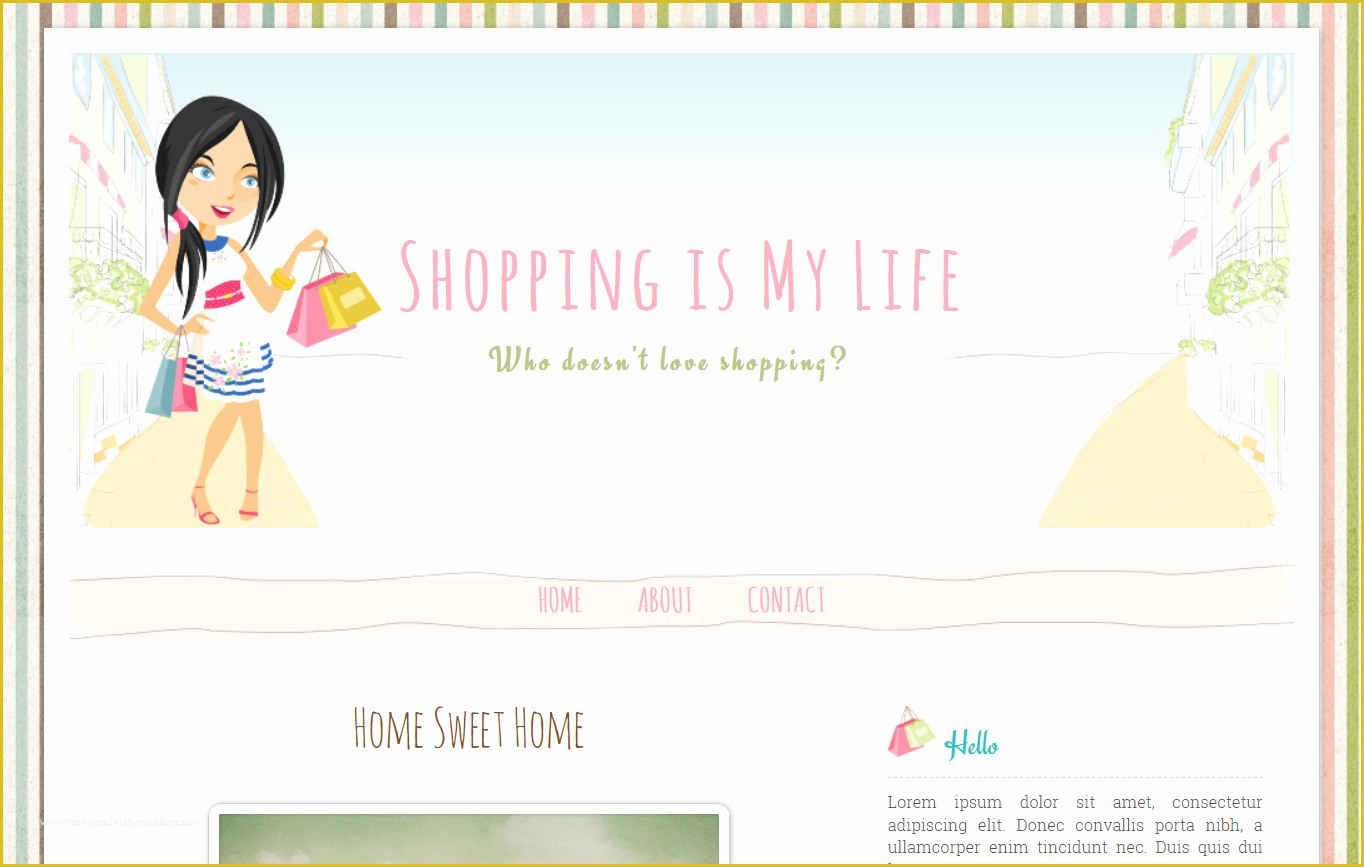 Free Shopping Cart Template for Blogspot Of Shopping Girl Free Premium Blogger Template