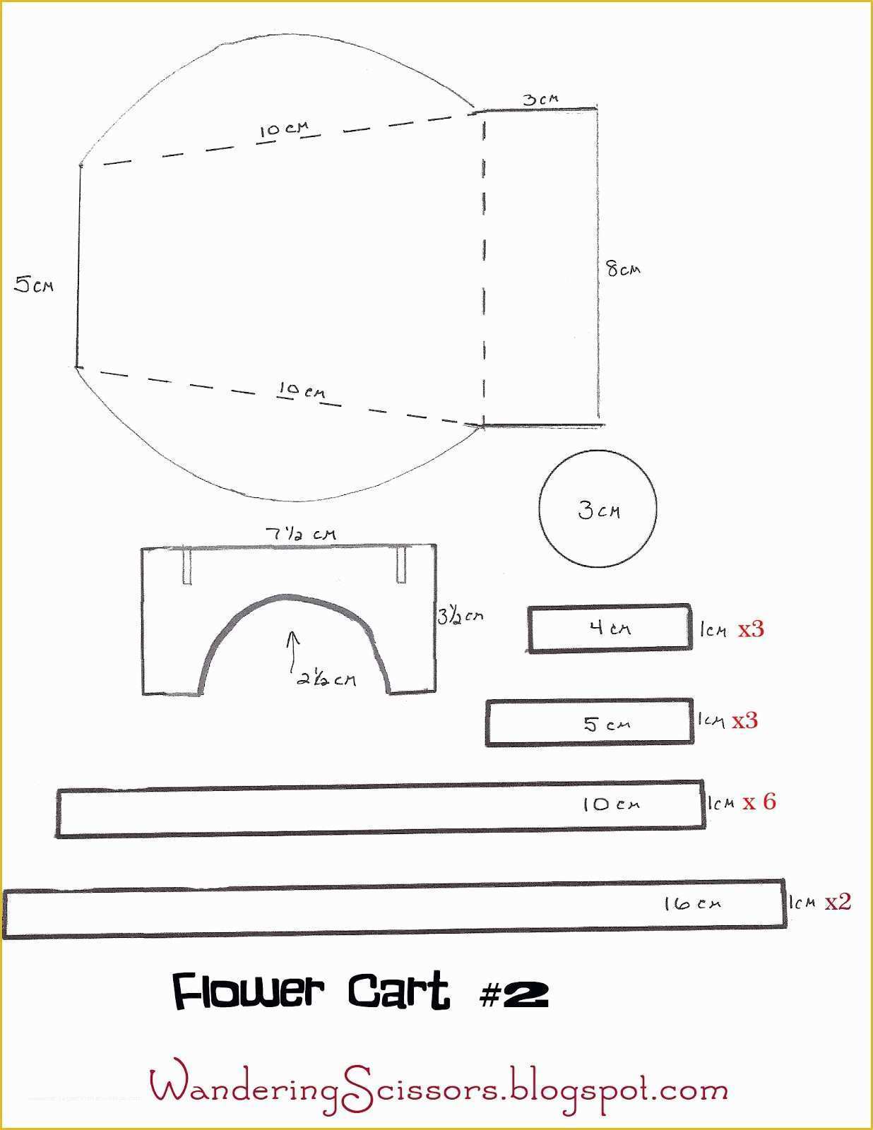 Free Shopping Cart Template for Blogspot Of Wandering Scissors Flower Cart Gift Box Plustutorial