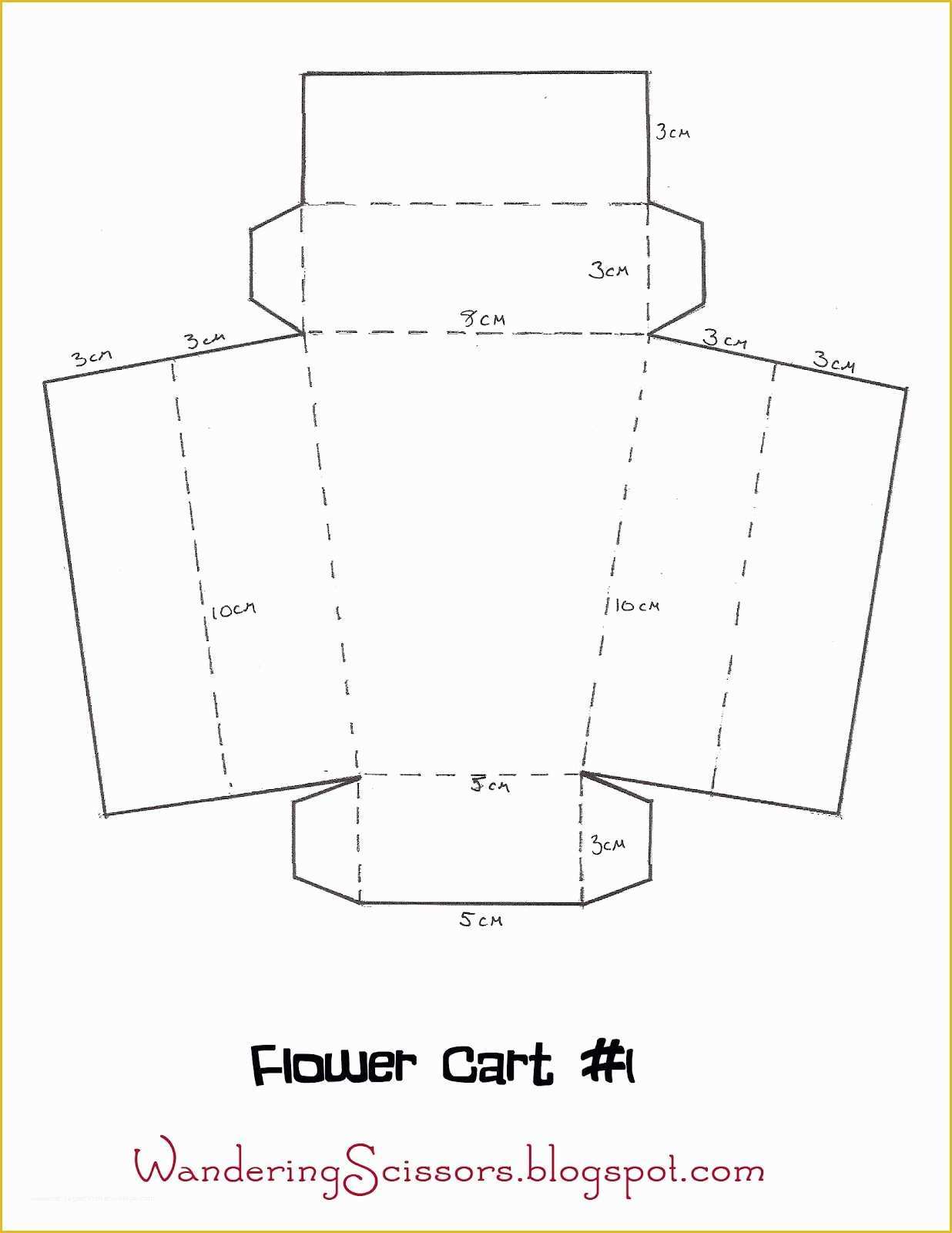 Free Shopping Cart Template for Blogspot Of Wandering Scissors Flower Cart Gift Box Plustutorial