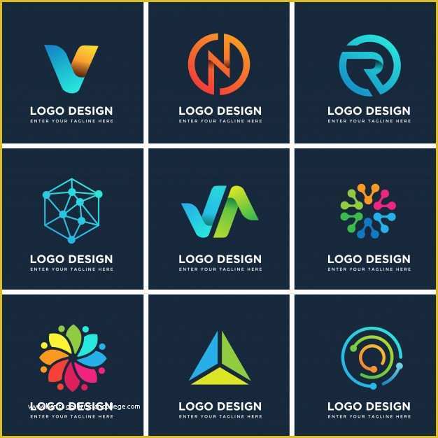 Free Sign Design Templates Of Modern Logo Design Templates Set Vector