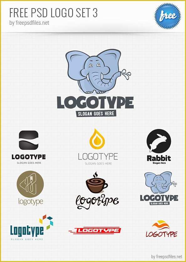 Free Sign Design Templates Of Psd Logo Design Templates Pack 3 Free Psd Files