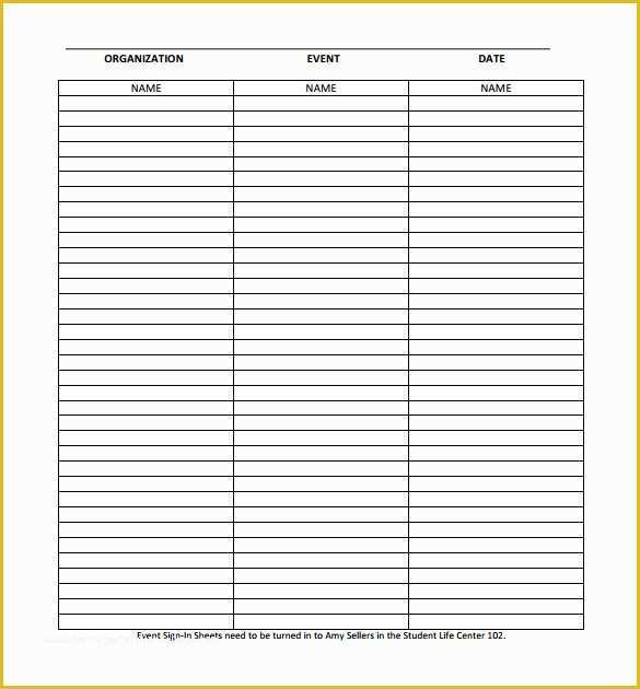 Free Sign In Sheet Template Of 14 Sample event Sign In Sheets