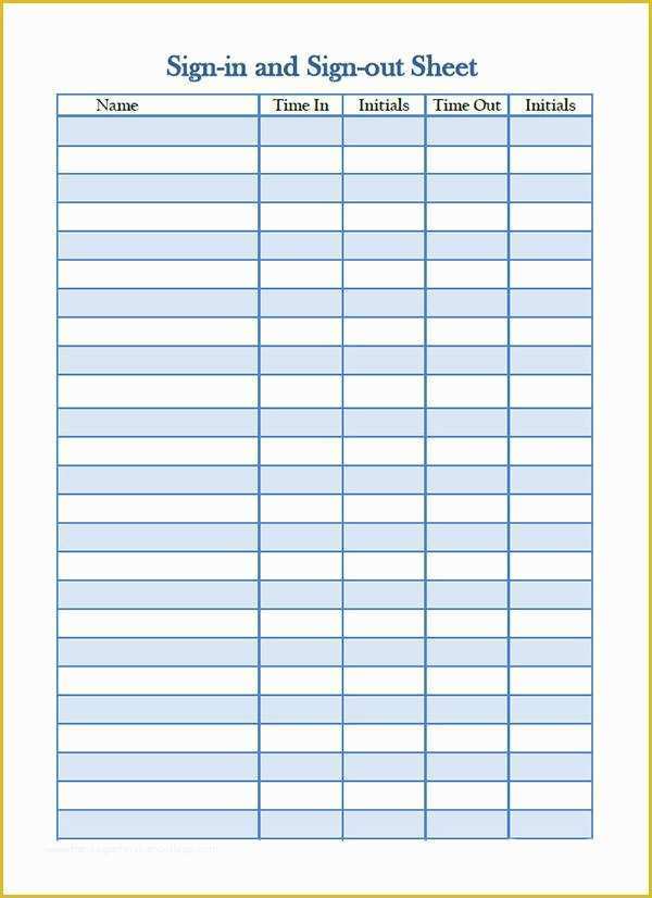Free Sign In Sheet Template Of Sign In Sheet Template 21 Download Free Documents In