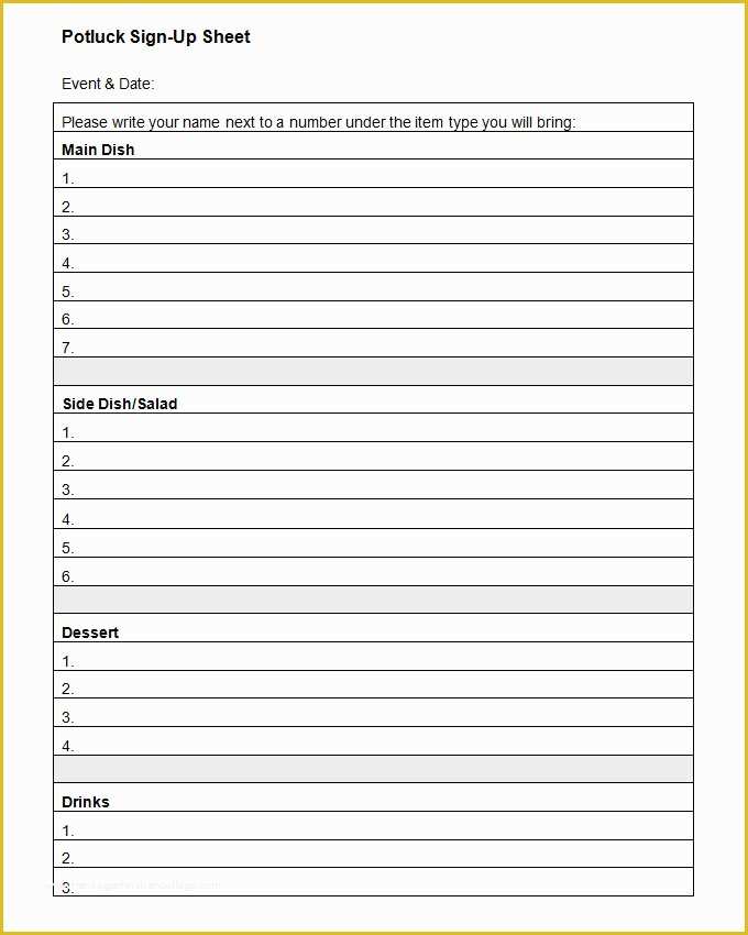 Free Sign Up Sheet Template Of 21 Sign Up Sheets – Free Word Excel & Pdf Documents