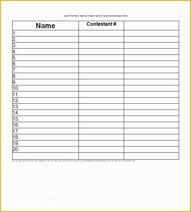 Free Sign Up Sheet Template Of 40 Sign Up Sheet Sign In Sheet Templates Word & Excel