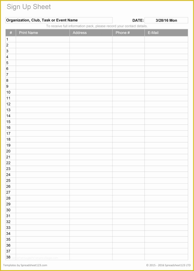 Free Sign Up Sheet Template Of Hour Nursing Shift Report Template