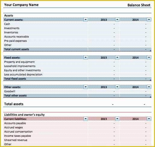 Free Simple Balance Sheet Template Of Download Simple Balance Sheet Template Microsoft Excel