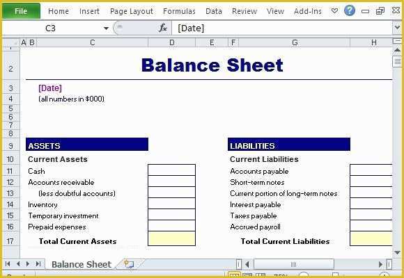 Free Simple Balance Sheet Template Of Free Financial Report Templates for Excel
