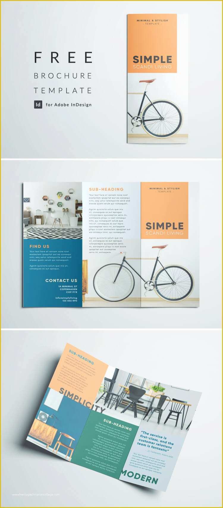 Free Simple Brochure Templates Of Simple Tri Fold Brochure