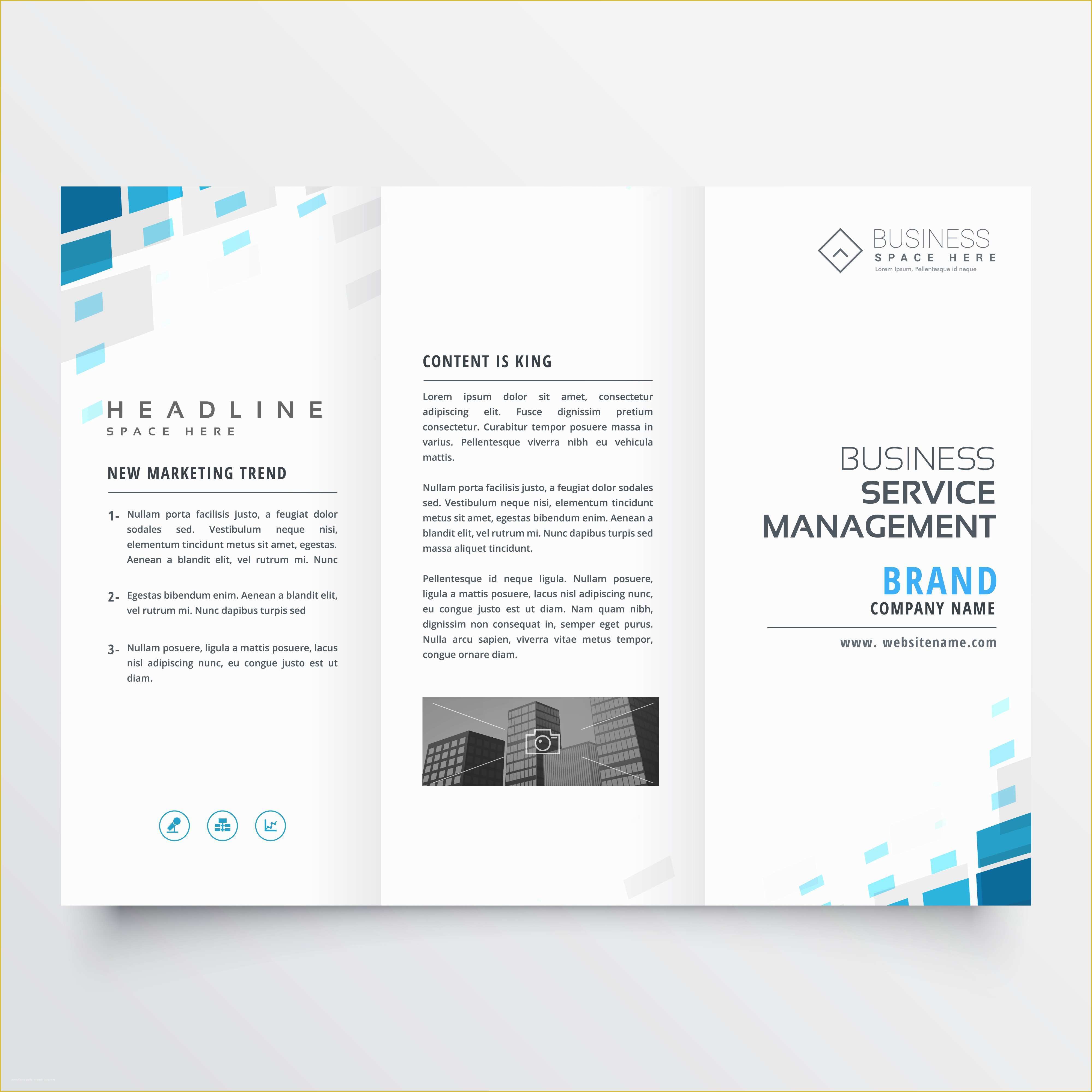 Free Simple Brochure Templates Of Simple Trifold Business Brochure Template Design