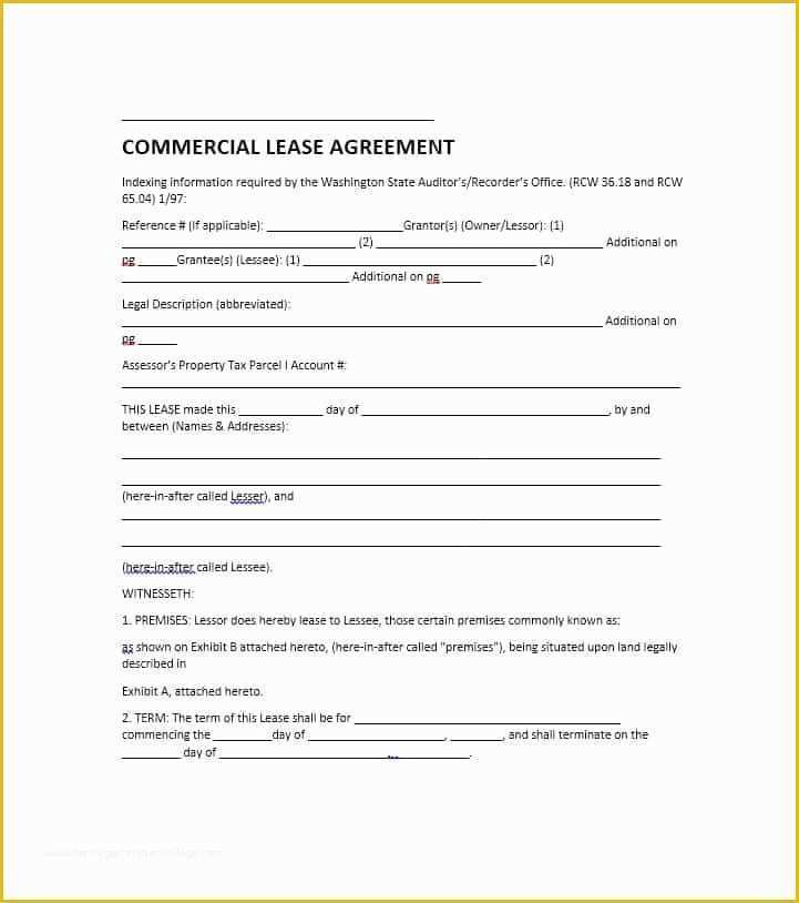 Free Simple Commercial Lease Agreement Template Of 26 Free Mercial Lease Agreement Templates Template Lab