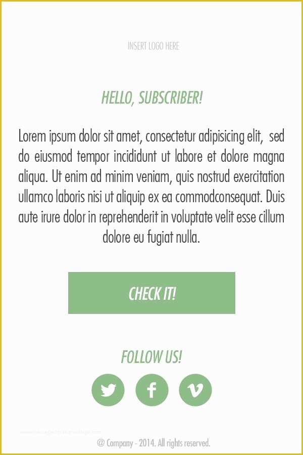Free Simple Email Template Of Free Simple Flat Email Template Psd Titanui