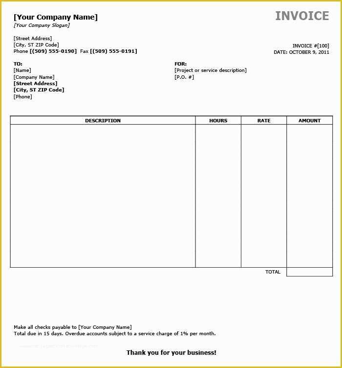 Free Simple Invoice Template Pdf Of 38 Free Basic Invoice Templates