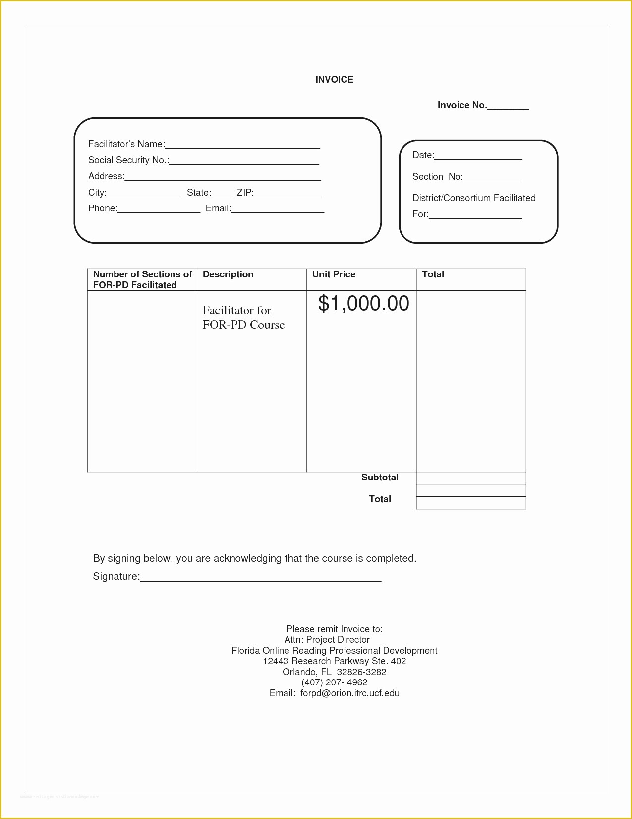 Free Simple Invoice Template Pdf Of Blank Invoices Free Residers Info Print Invoice Template