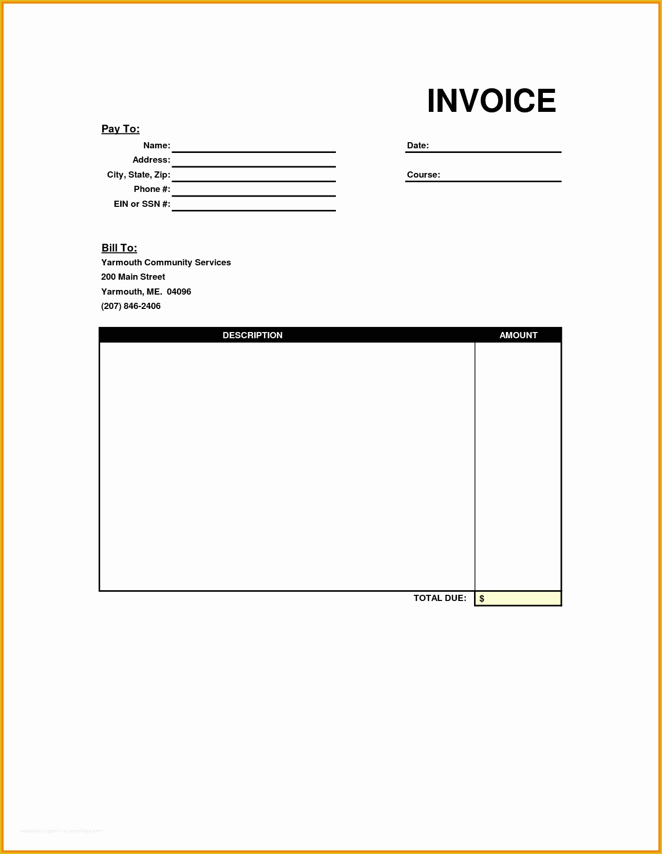 Free Simple Invoice Template Pdf Of Invoice Template Pdf