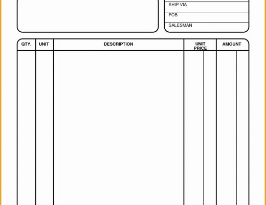 Free Simple Invoice Template Pdf Of Printable Blank Invoice Free Printable Blank Invoice