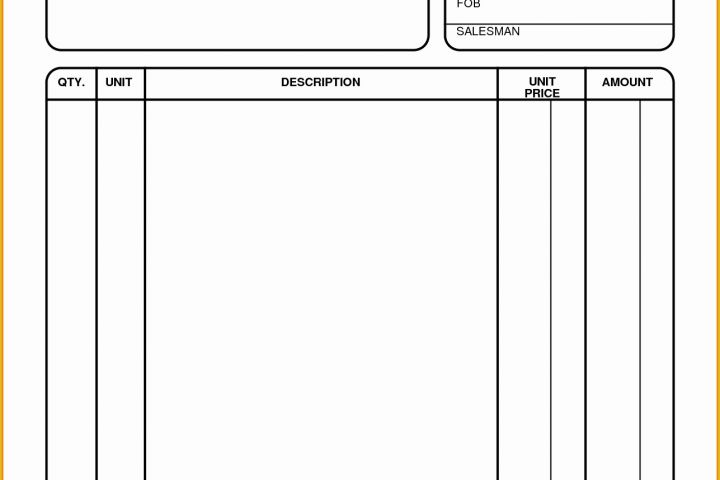 Free Simple Invoice Template Pdf Of Printable Blank Invoice Free Printable Blank Invoice