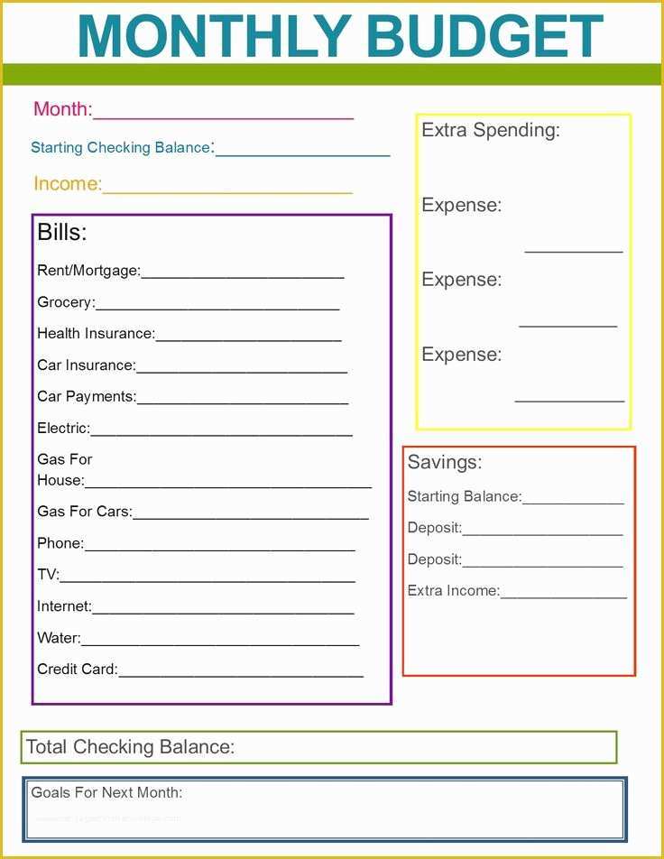 Free Simple Monthly Household Budget Template Of Best 25 Monthly Bud Ideas On Pinterest