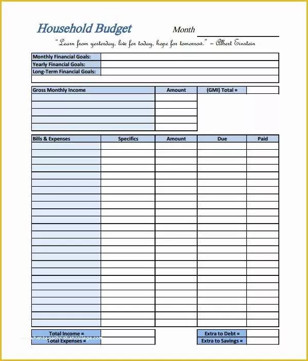 Free Simple Monthly Household Budget Template Of Blank Home Bud Worksheet Blank Bud Sheetmemo