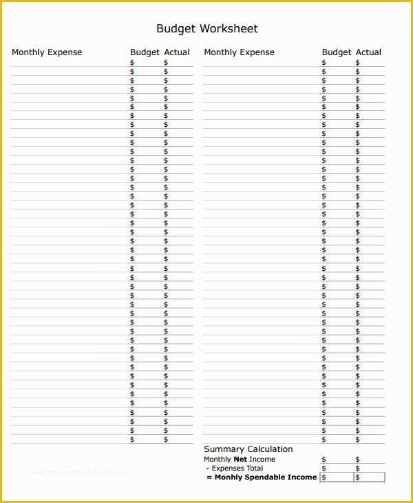 Free Simple Monthly Household Budget Template Of Simple Bud Template 14 Download Free Documents In