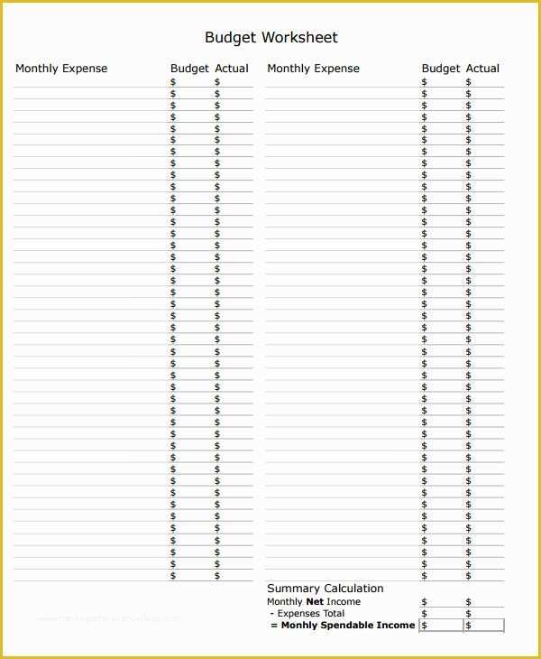 Free Simple Monthly Household Budget Template Of Simple Bud Template 14 Download Free Documents In