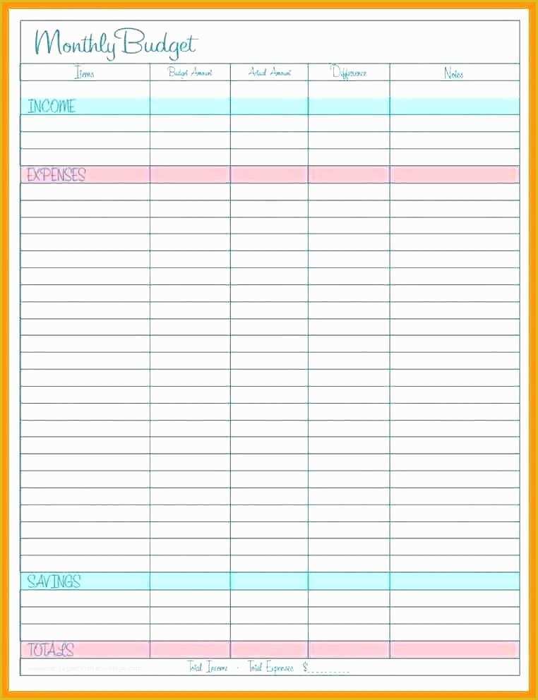 Free Simple Monthly Household Budget Template Of Simple Bud Template Printable Worksheet Household