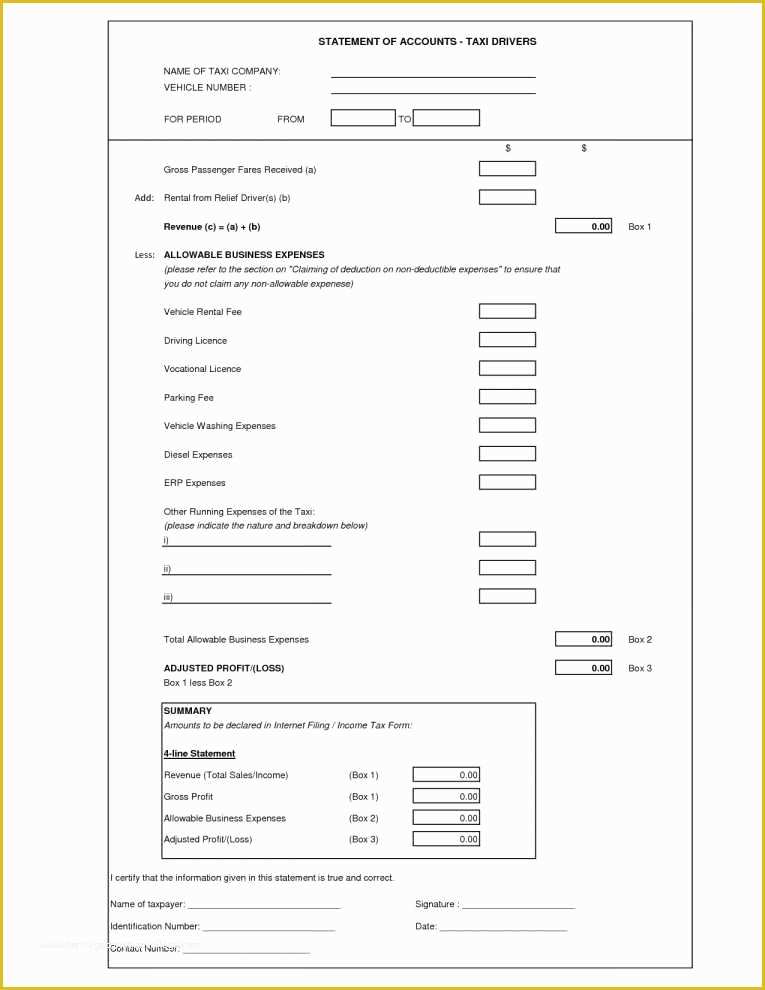 Free Simple Profit and Loss Template for Self Employed Of Free Profit and Loss Template for Self Employed